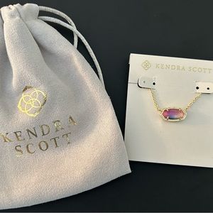 kendra scott elisa gold watercolor illusion necklace